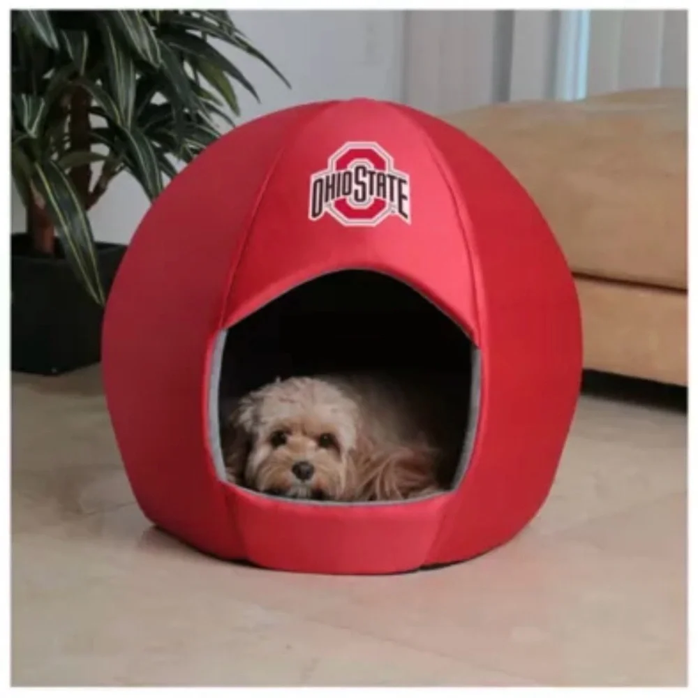 Ohio State University Theme Pet Dome Bed - Picture 1 of 10